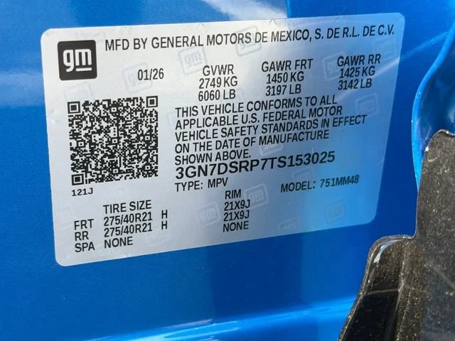 New 2026 Riptide Blue Metallic Chevrolet RS image 12