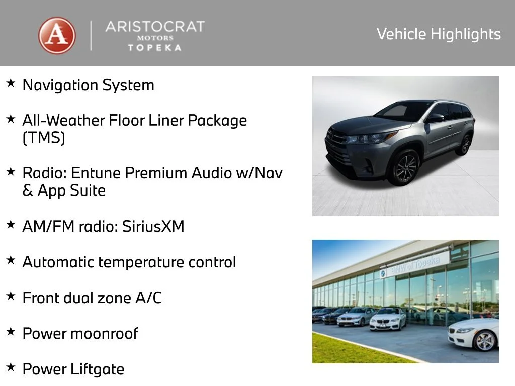 Used 2019 Toyota Highlander XLE with VIN 5TDJZRFH9KS621670 for sale in Kansas City
