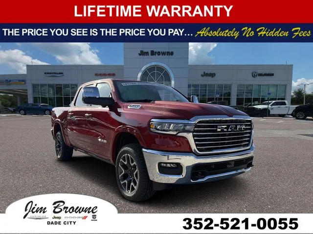 New 2027 Molten Red Pearl-Coat Exterior Paint RAM Laramie image 1