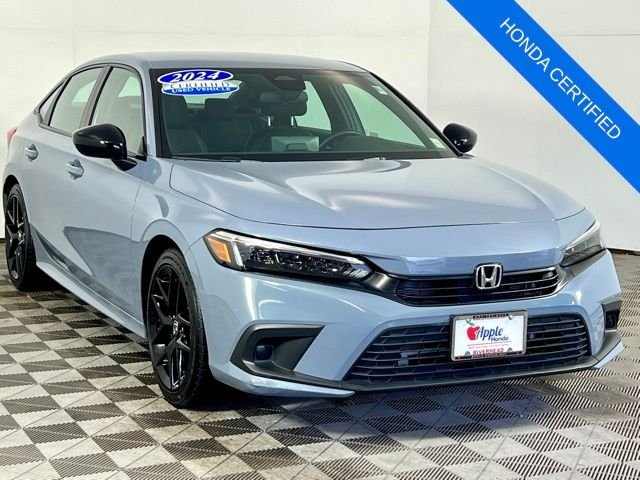 Certified Used 2024 Gray Pearl Honda Sport image 1