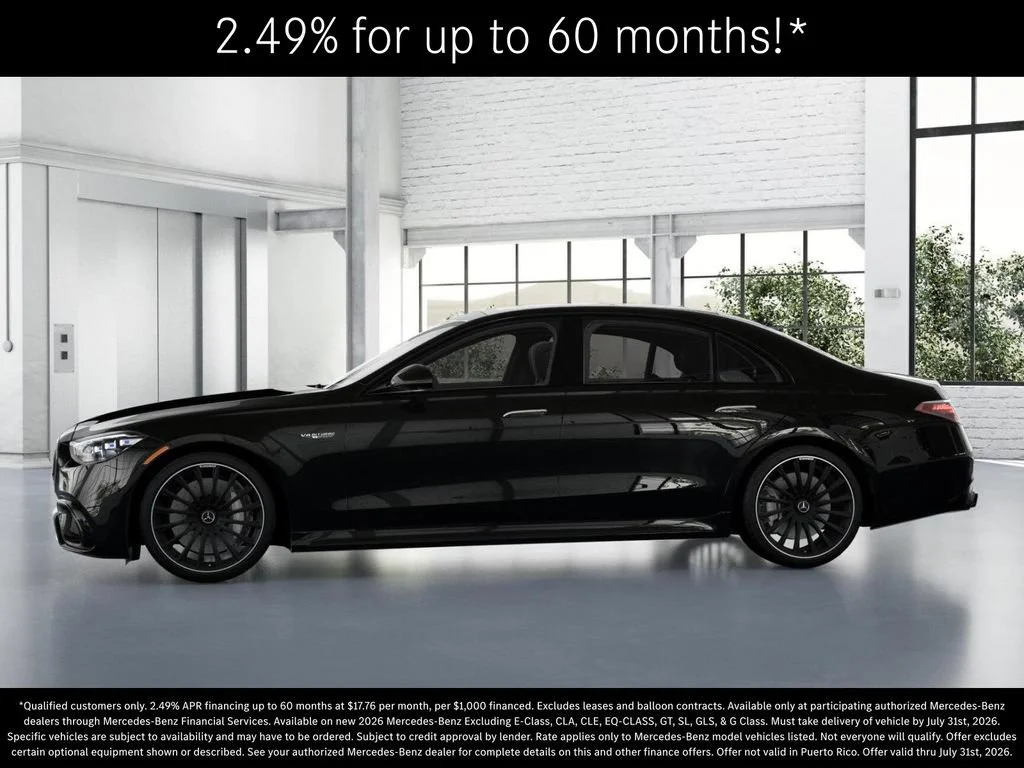 New 2026 Obsidian Black Metallic Mercedes-Benz AMG® S 63 E 4MATIC Sedan image 77