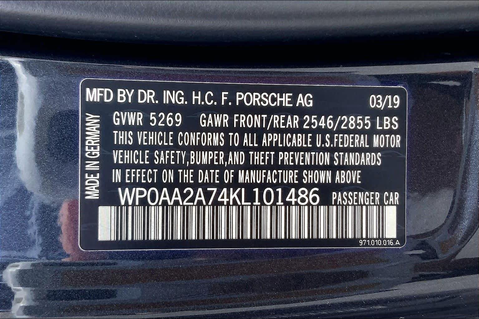 Used 2019 Black Porsche  image 36
