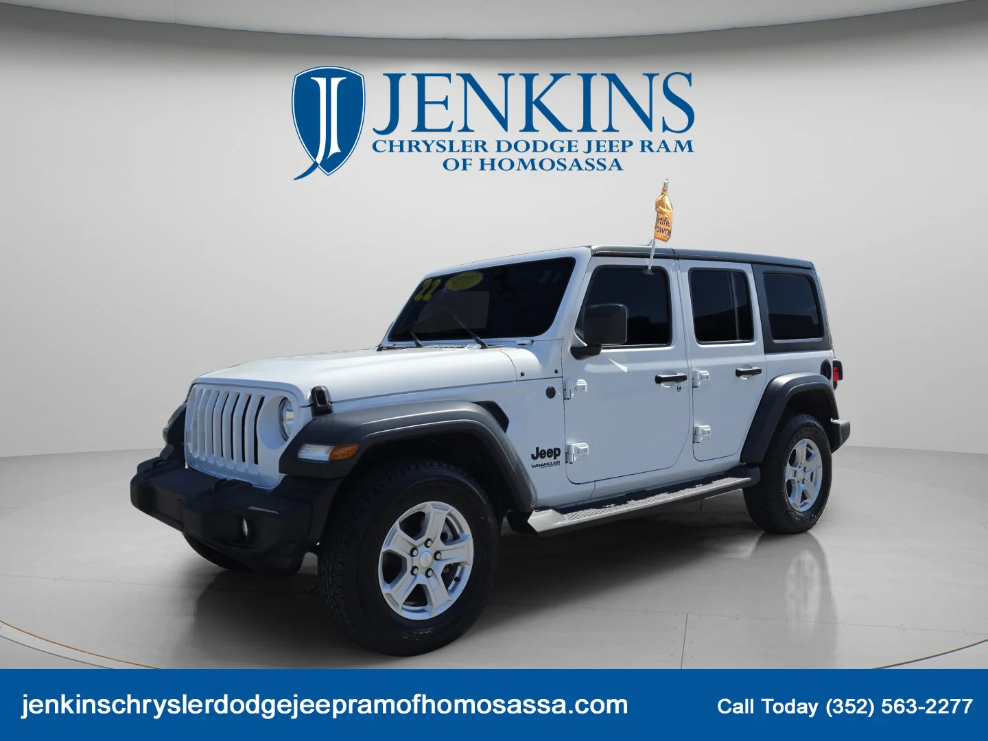 Used 2022 Bright White Clearcoat Jeep Unlimited Sport S image 9