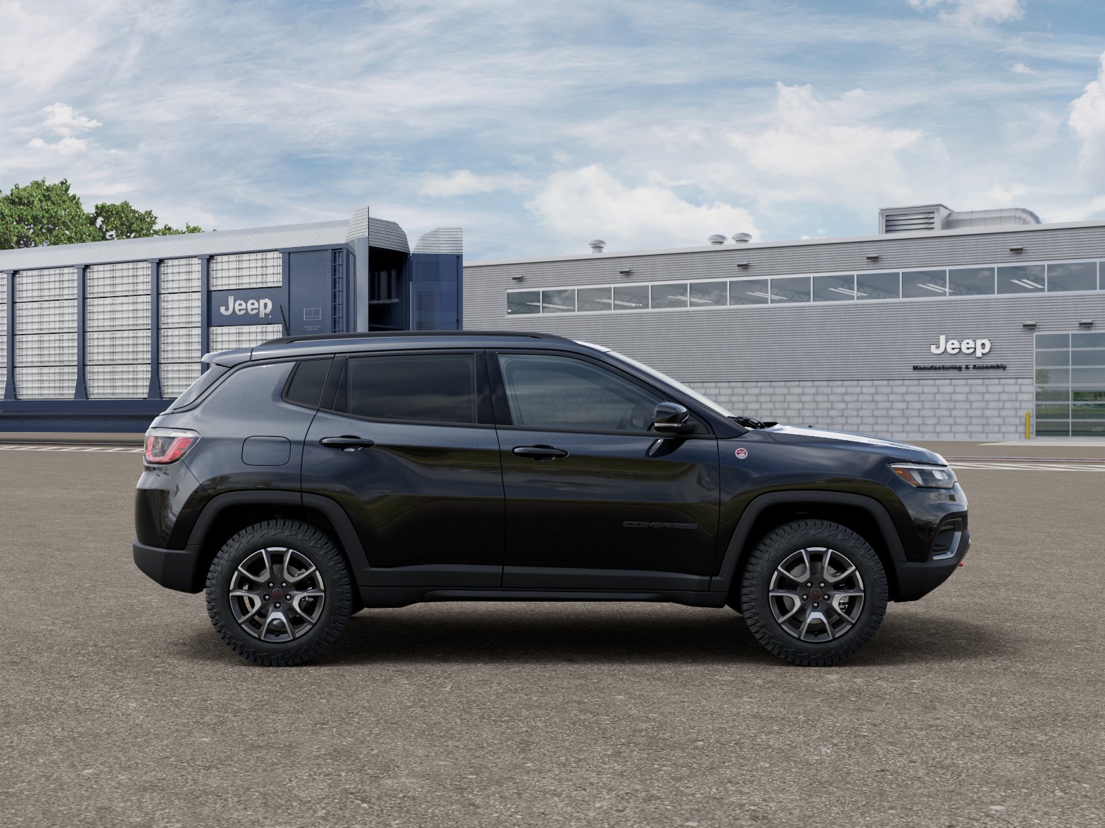 New 2026 Diamond Black Crystal Pearl-Coat Exterior Paint Jeep Trailhawk image 12