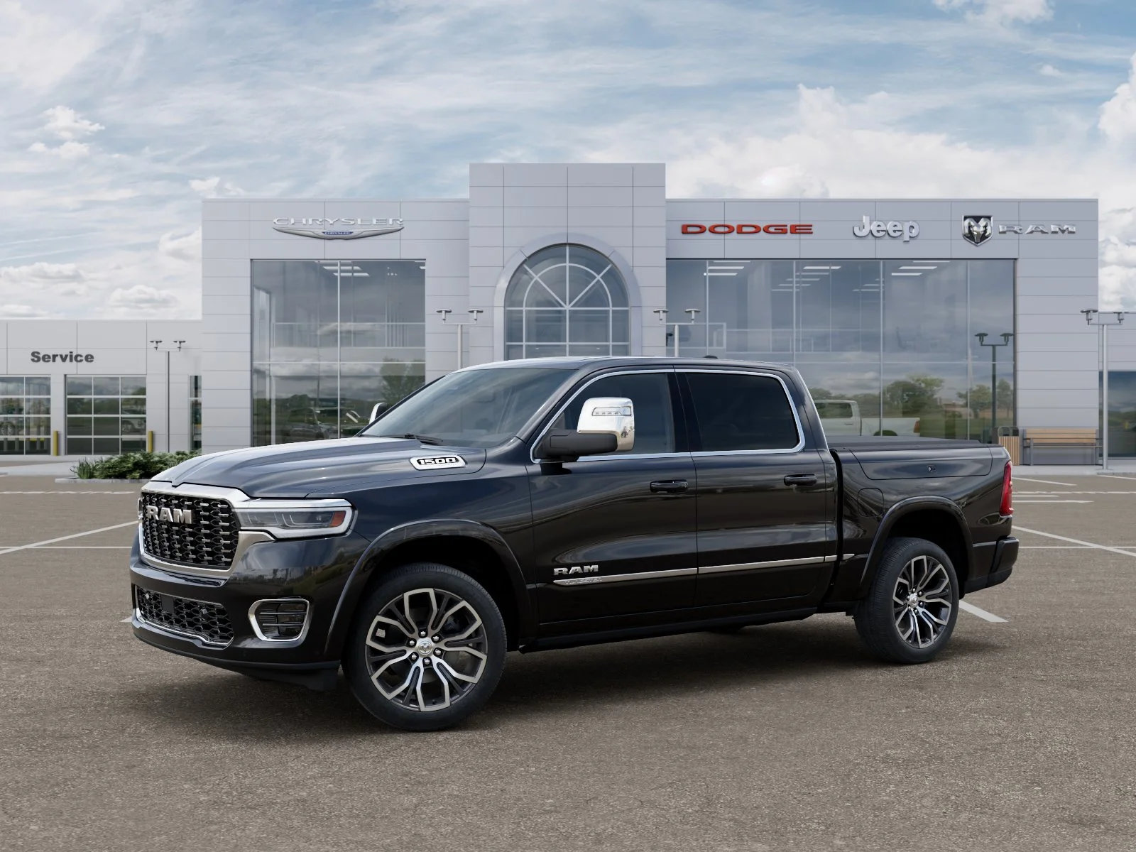 New 2026 Diamond Black Crystal Pearl-Coat Exterior Paint RAM Tungsten image 25