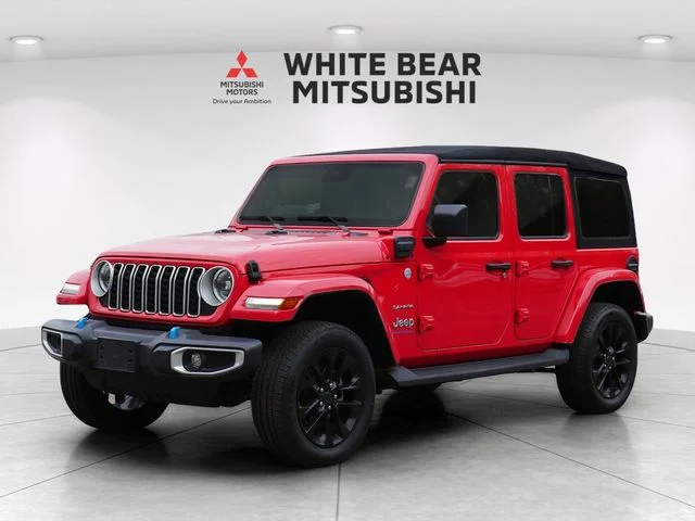 Used 2024 Jeep Wrangler 4xe Sahara 4XE with VIN 1C4RJXP61RW162916 for sale in White Bear Lake, Minnesota