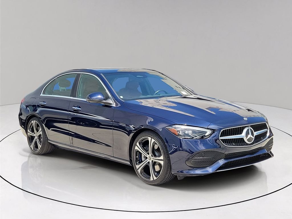 Certified Used 2022 Blue Mercedes-Benz C 300 image 1