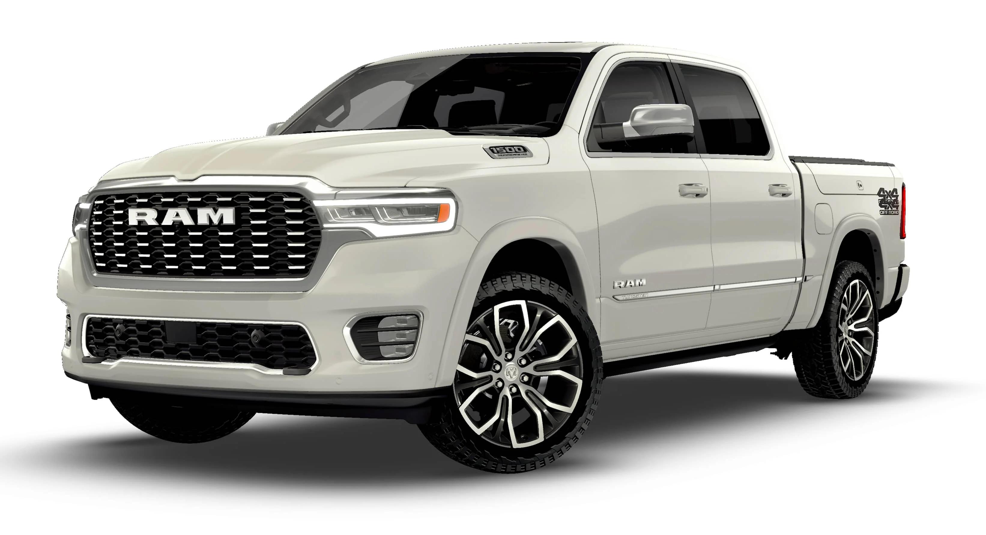 New 2026 Ivory White Tri-Coat Pearl-Coat Exterior Paint RAM Tungsten image 13