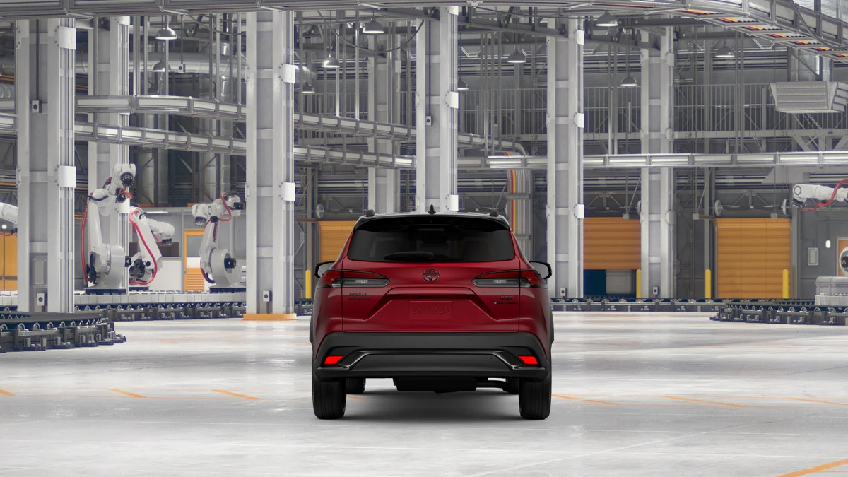 New 2026 Soul Red Crystal  with Jet Black roof Toyota Hybrid XSE image 16