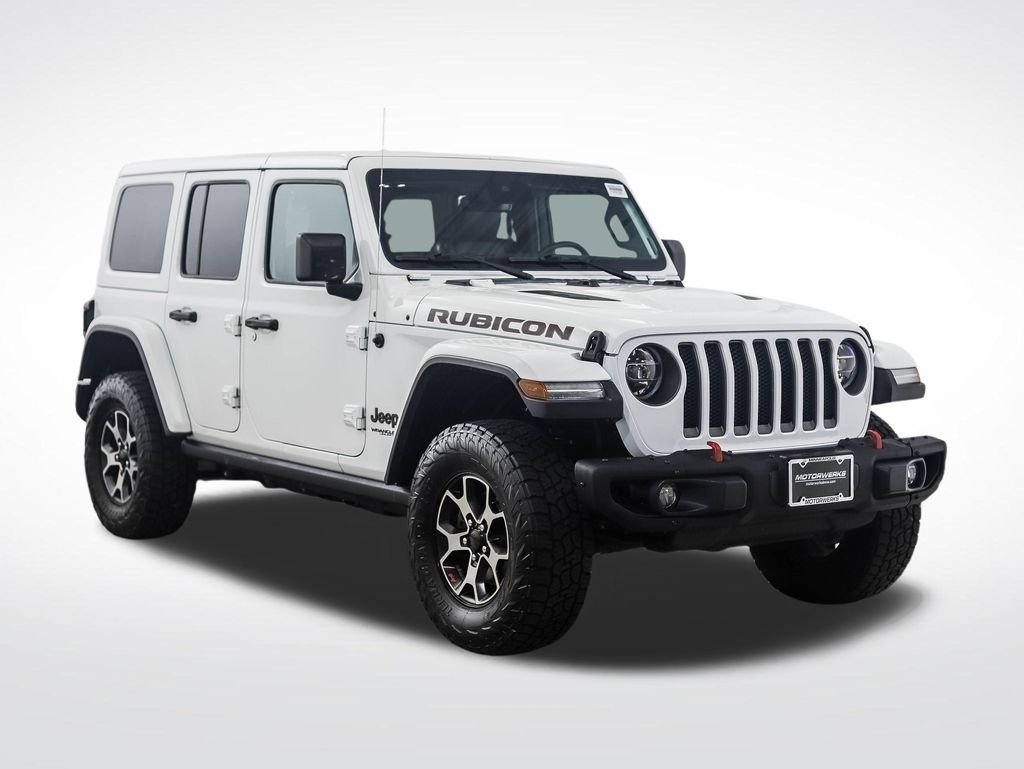 Used 2020 Bright White Clearcoat Jeep Unlimited Rubicon image 7