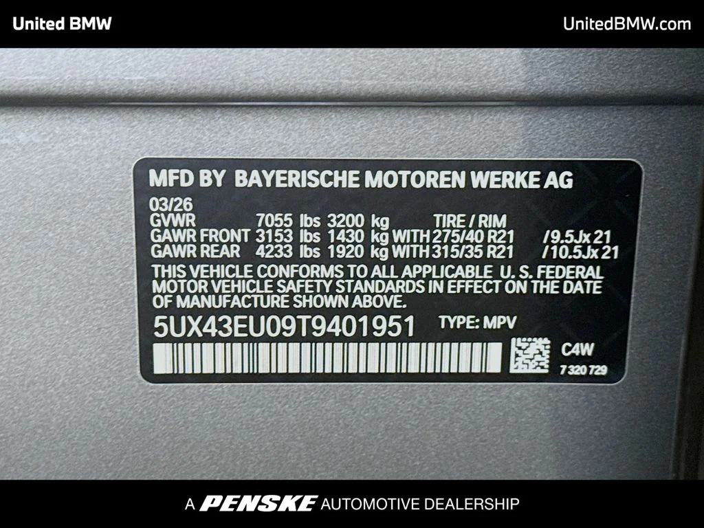 New 2026 Skyscraper Grey Metallic BMW xDrive50e image 15