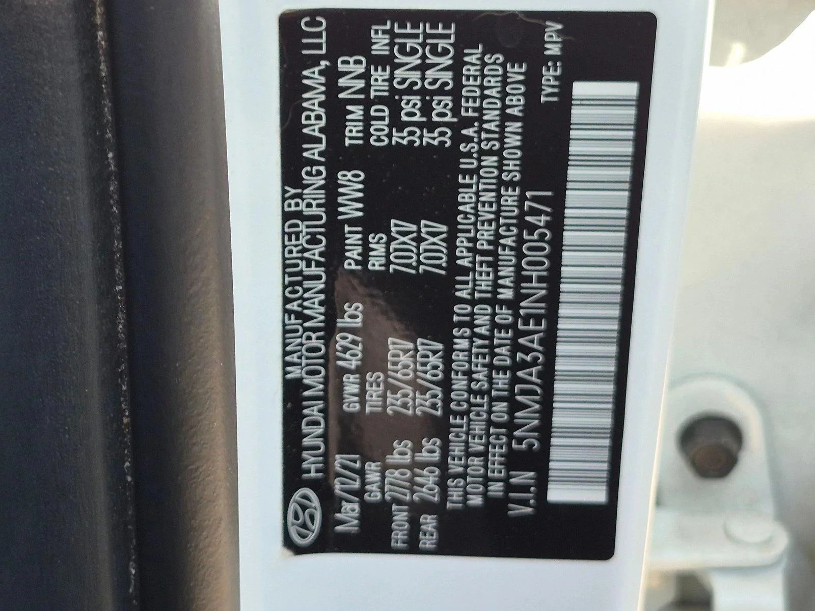 Used 2022 Quartz White Hyundai SE image 14
