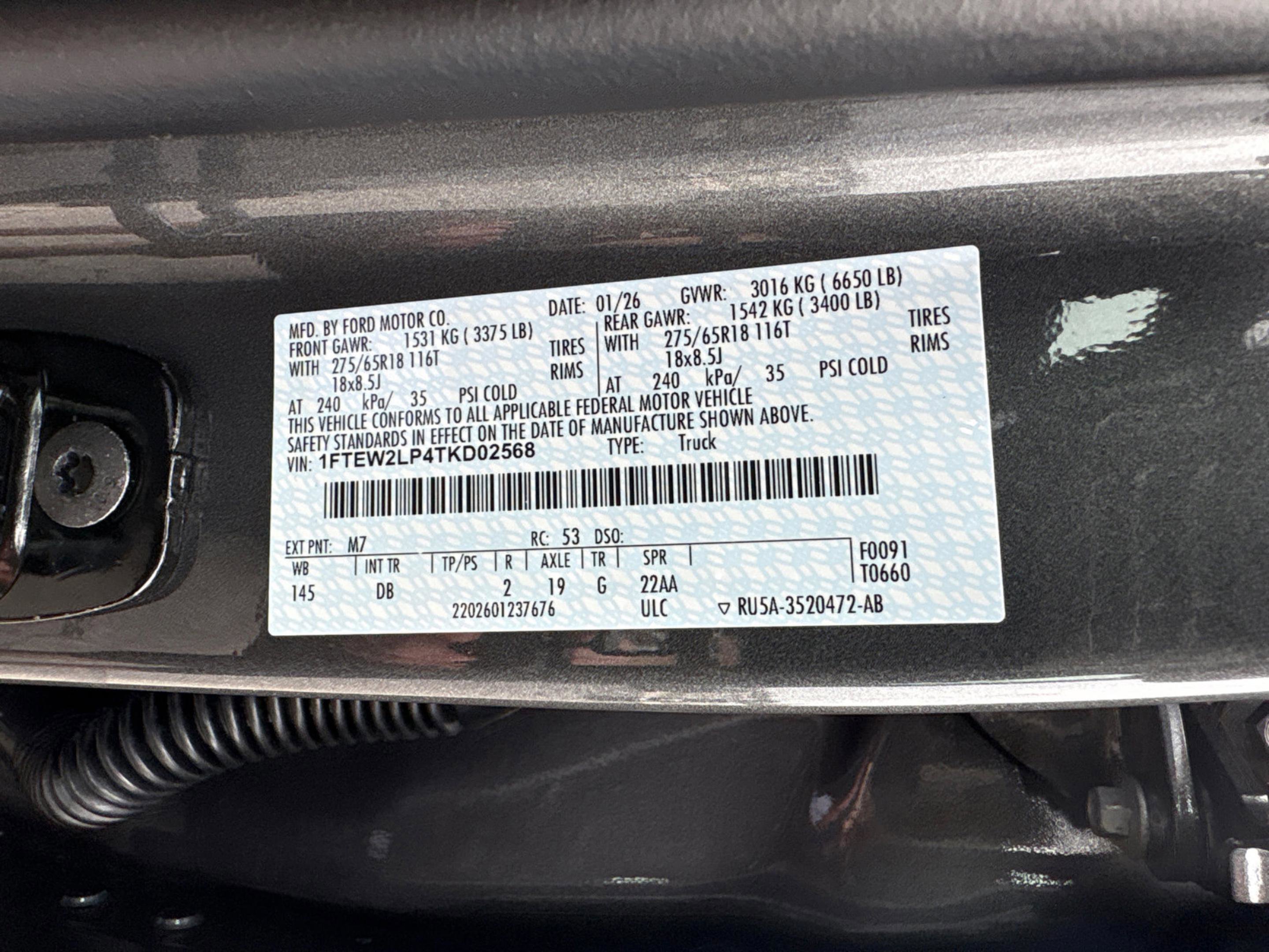 New 2026 Carbonized Gray Metallic Ford STX image 29