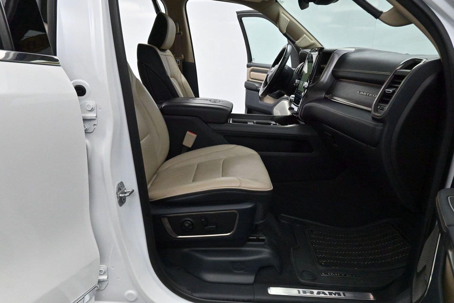 Used 2020 Ivory White Tri-Coat Pearlcoat Ram Limited image 38