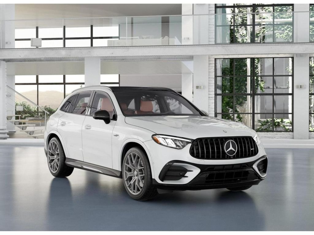 New 2025 MANUFAKTUR Moonlight White Metallic Mercedes-AMG AMG® GLC 63 S E Performance 4MATIC SUV image 10