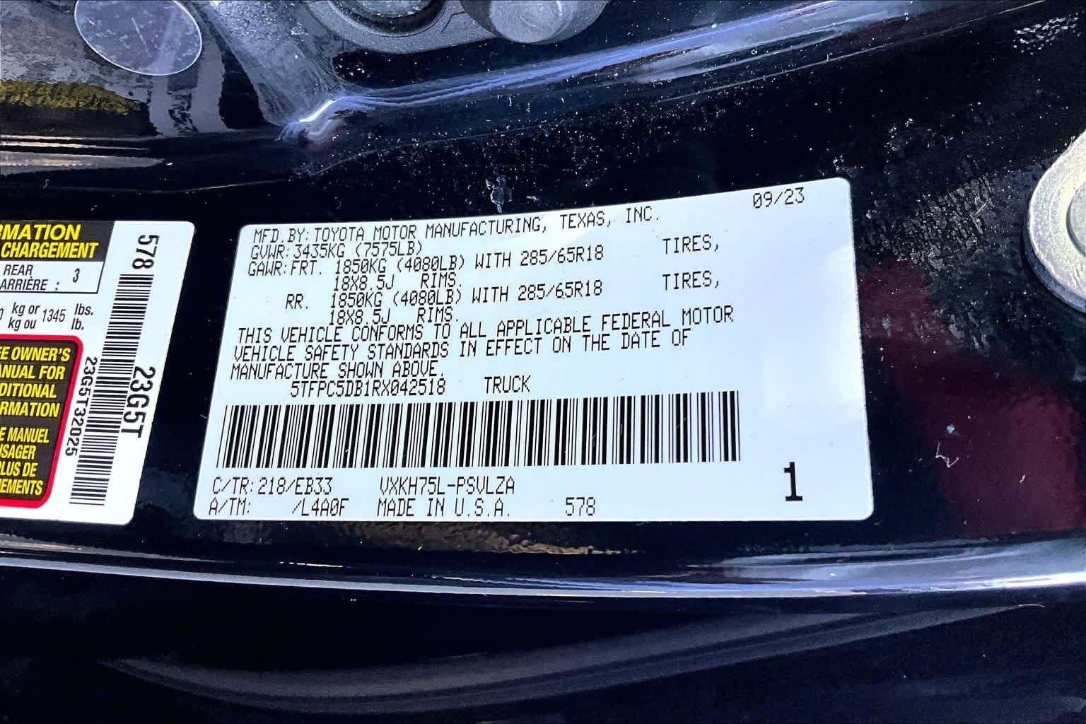 Used 2024 Midnight Black Metallic Toyota TRD Pro Hybrid image 34