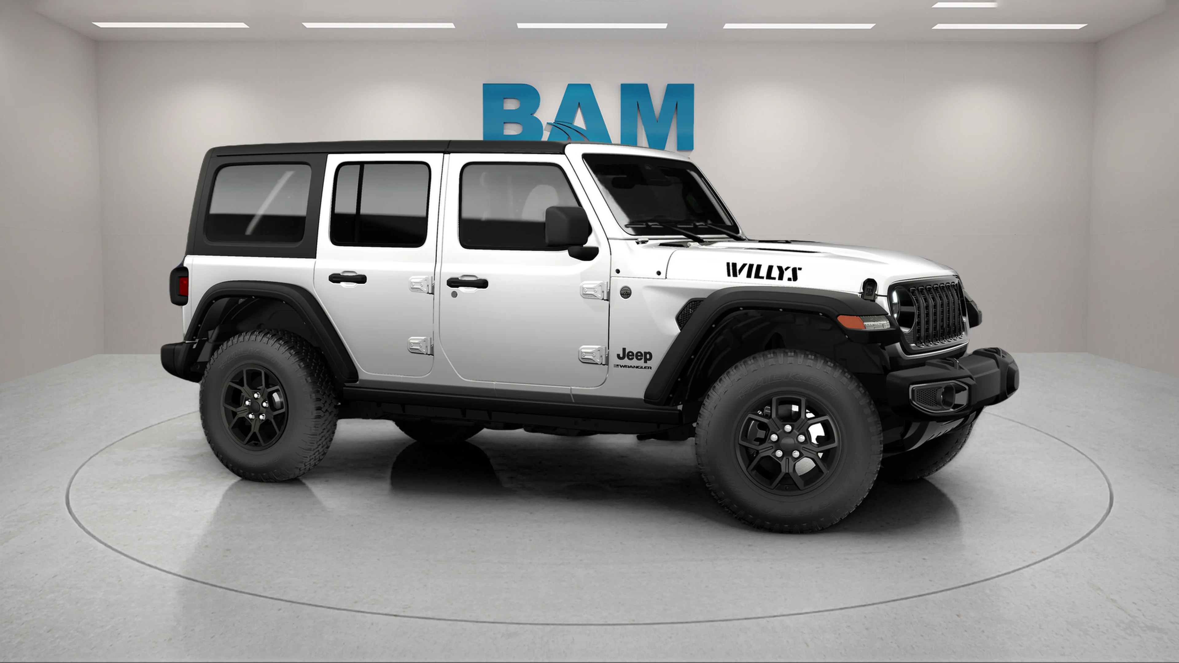 New 2026 Bright White Clear-Coat Exterior Paint Jeep Willys image 3