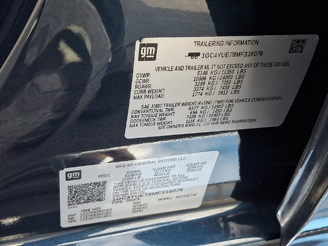 Used 2021 Blue Chevrolet LTZ image 29