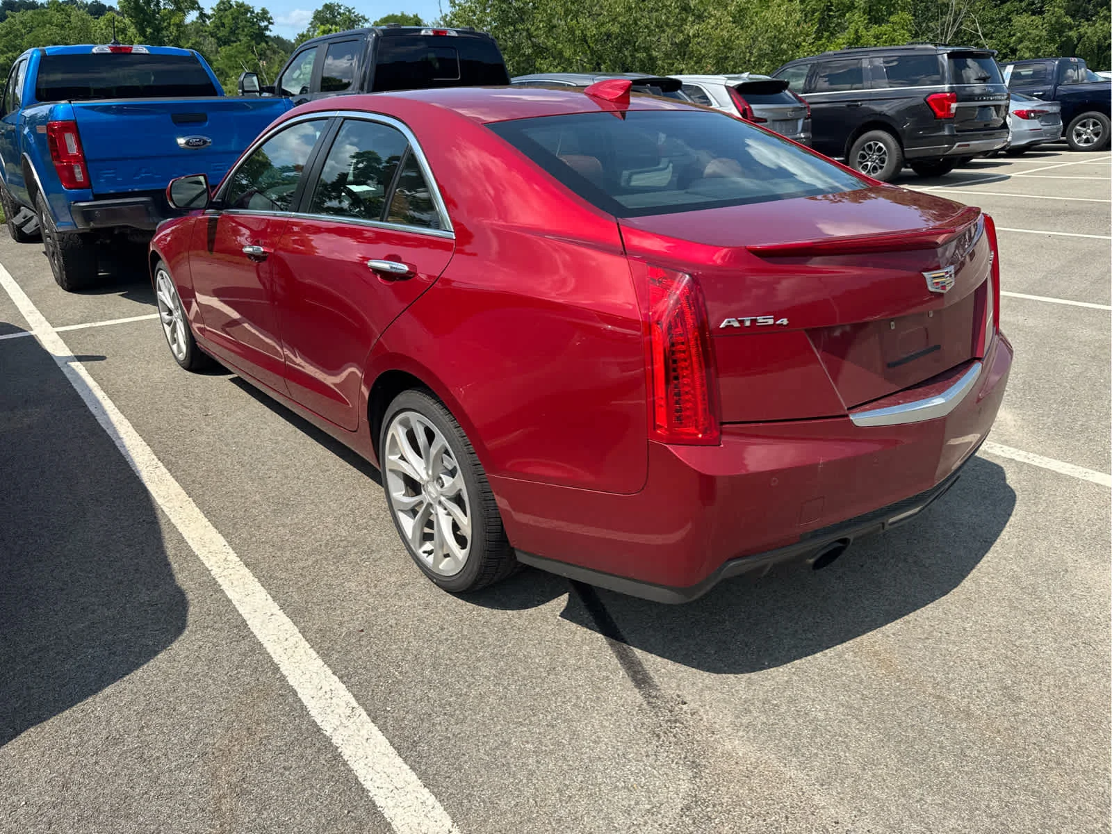 Used 2016 Red Obsession Tintcoat Cadillac Premium Collection AWD image 2