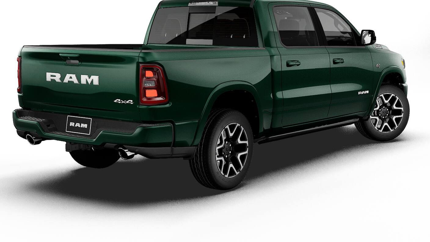 New 2027 Serrano-Green Metallic Exterior Paint RAM LARAMIE image 2