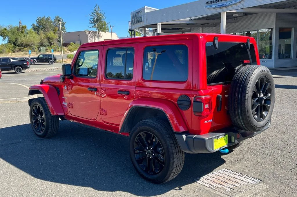 Used 2024 Red Jeep Sahara 4xe image 3