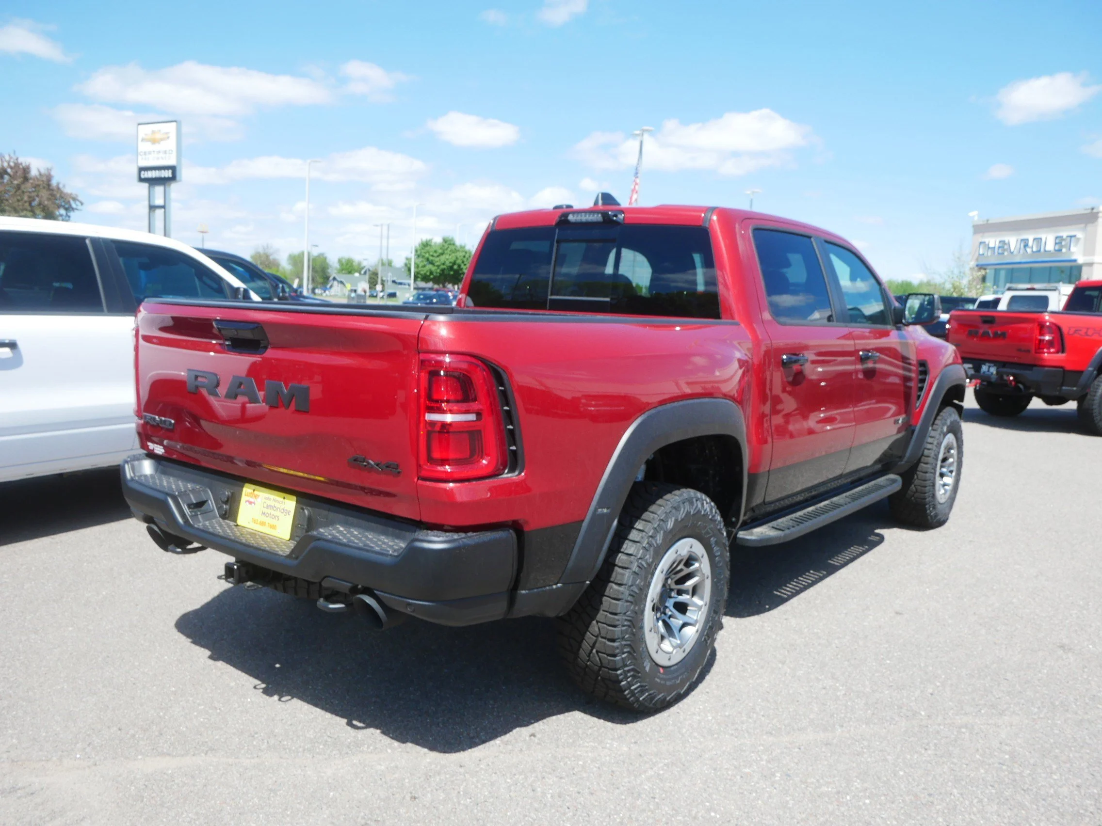 New 2026 Molten Red Pearl-Coat Exterior Paint RAM RHO image 3