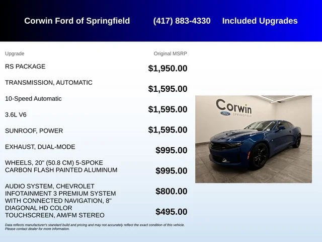 Used 2021 Riverside Blue Metallic Chevrolet 3LT image 5