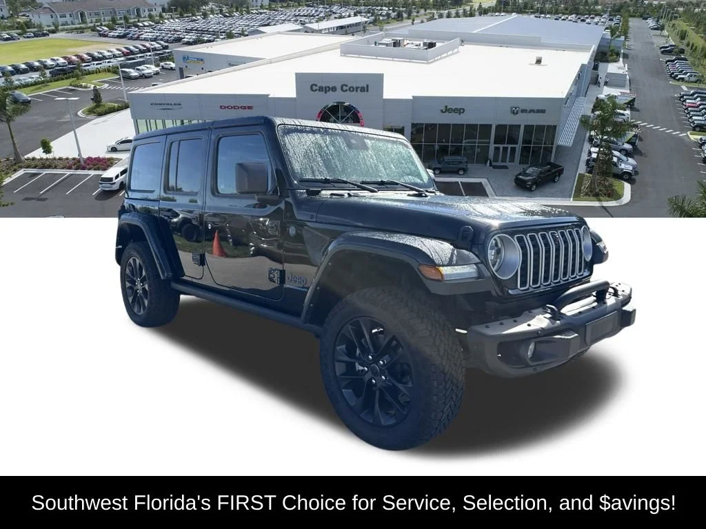 Certified Used 2025 Black Jeep Sahara 4xe image 2