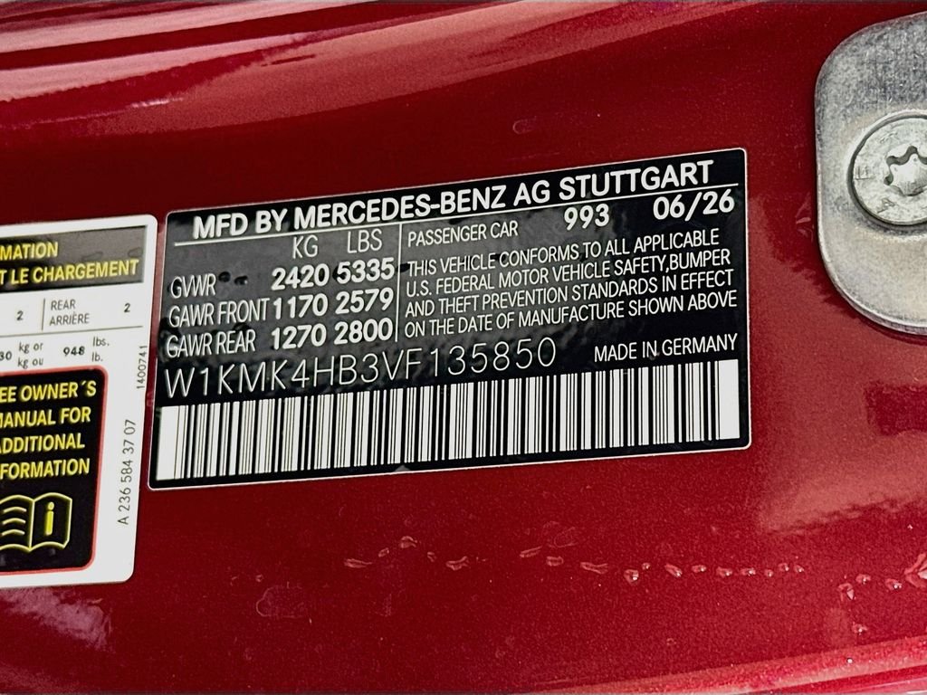 New 2027 MANUFAKTUR Patagonia Red Metallic Mercedes-Benz CLE 300 image 33