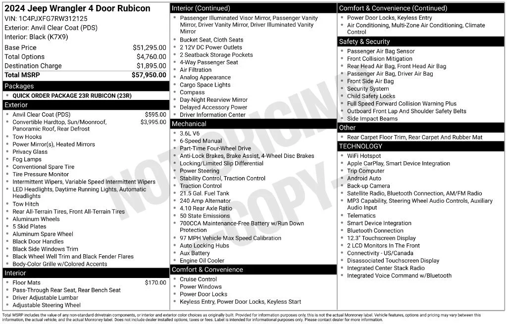 Used 2024  Jeep Rubicon image 5