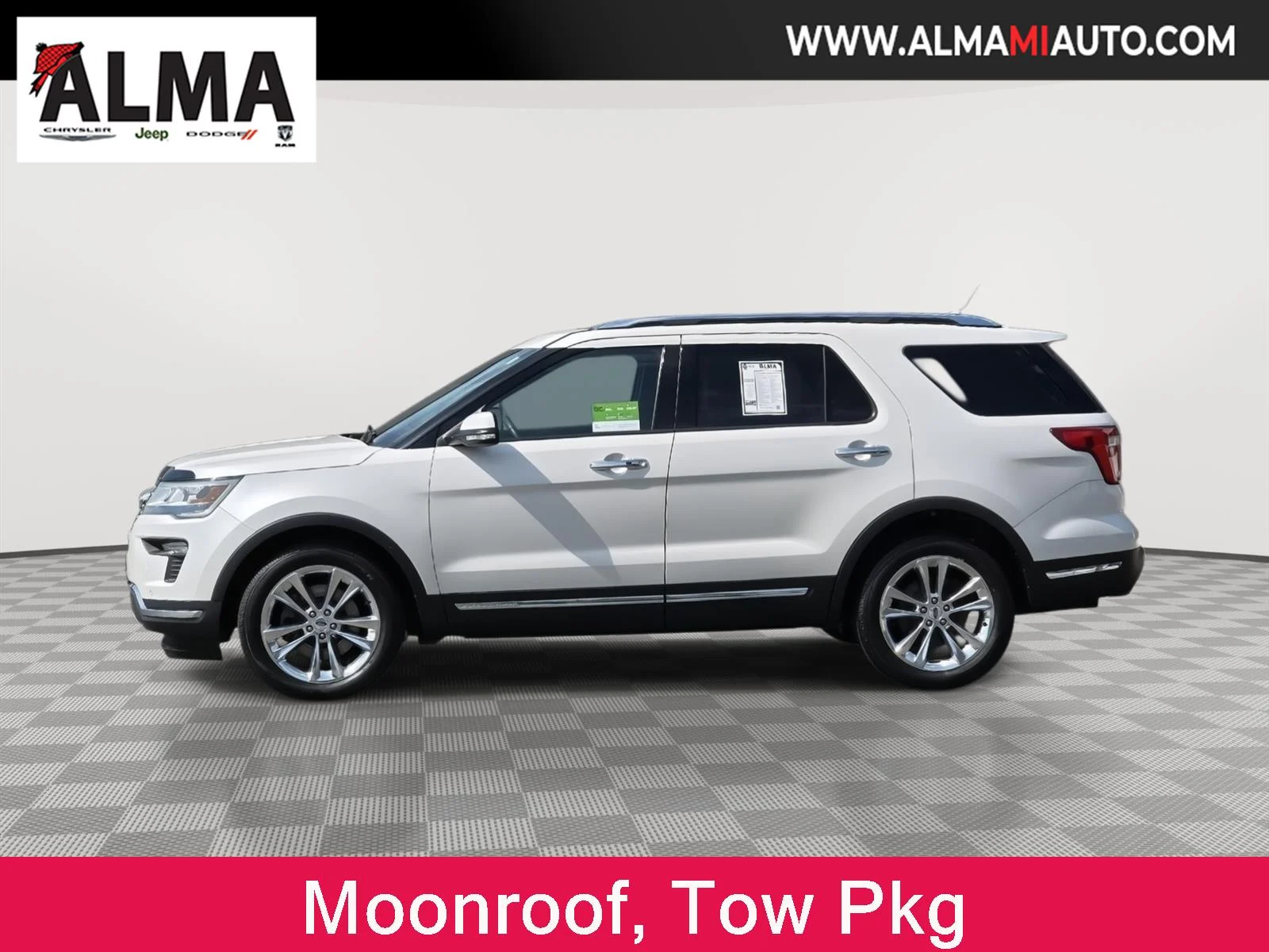 Certified Used 2019 White Platinum Metallic Tri-Coat Ford Limited image 4