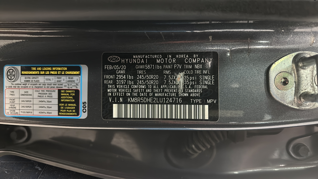 Used 2020 Steel Graphite Hyundai Limited image 41