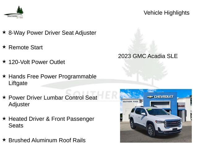 Used 2023 White GMC SLE image 23