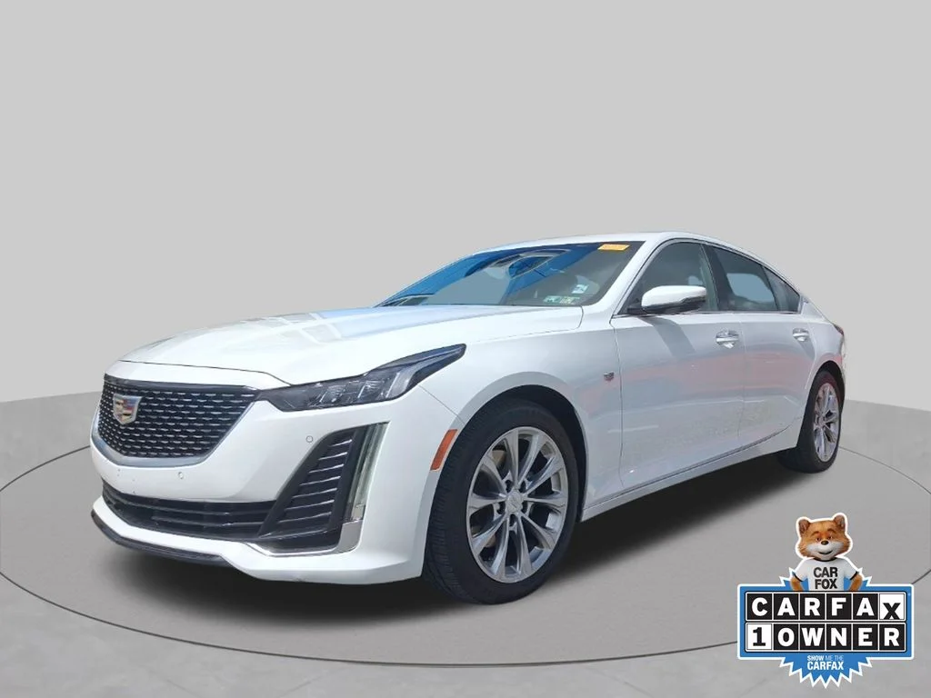 Used 2023 White Cadillac Premium Luxury image 1