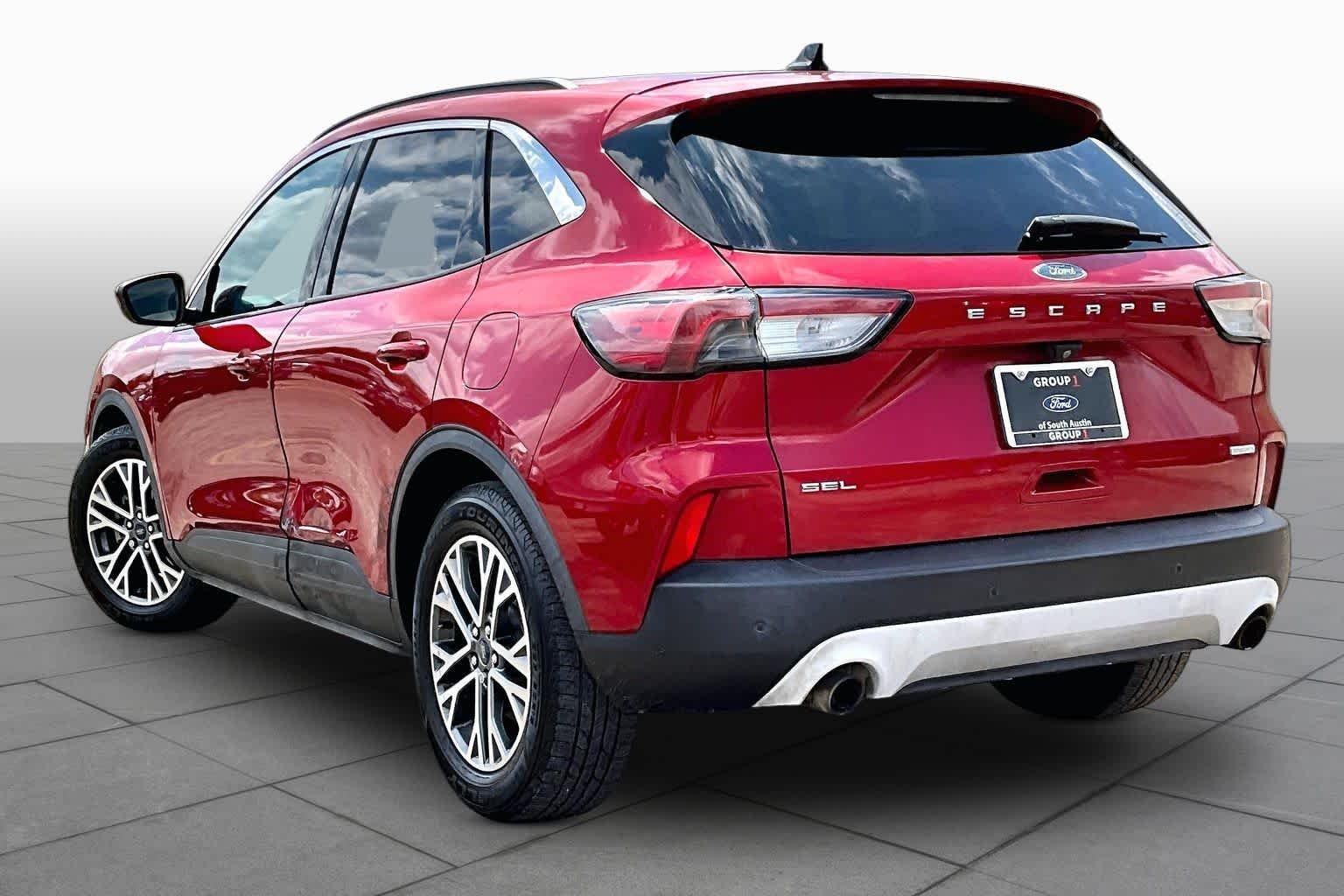 Certified Used 2020 Rapid Red Metallic Tinted Clearcoat Ford SEL image 6