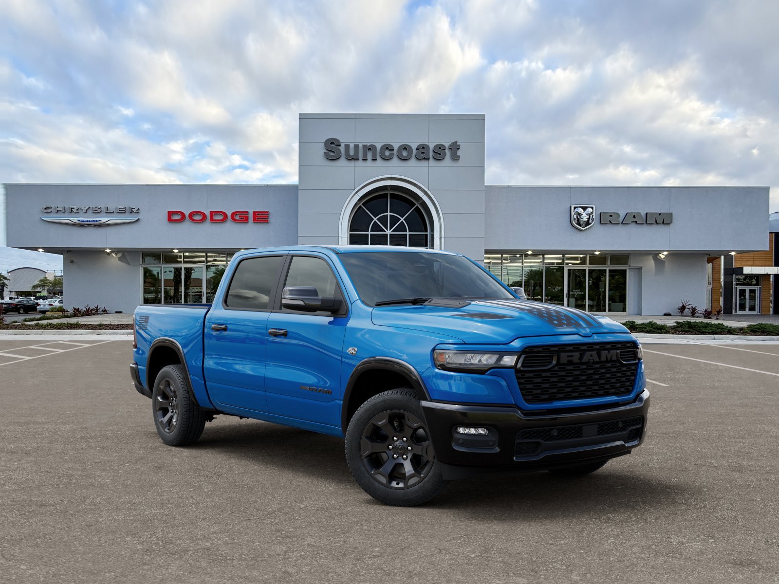 New 2026 Hydro Blue Pearl-Coat Exterior Paint RAM Big Horn/Lone Star image 37