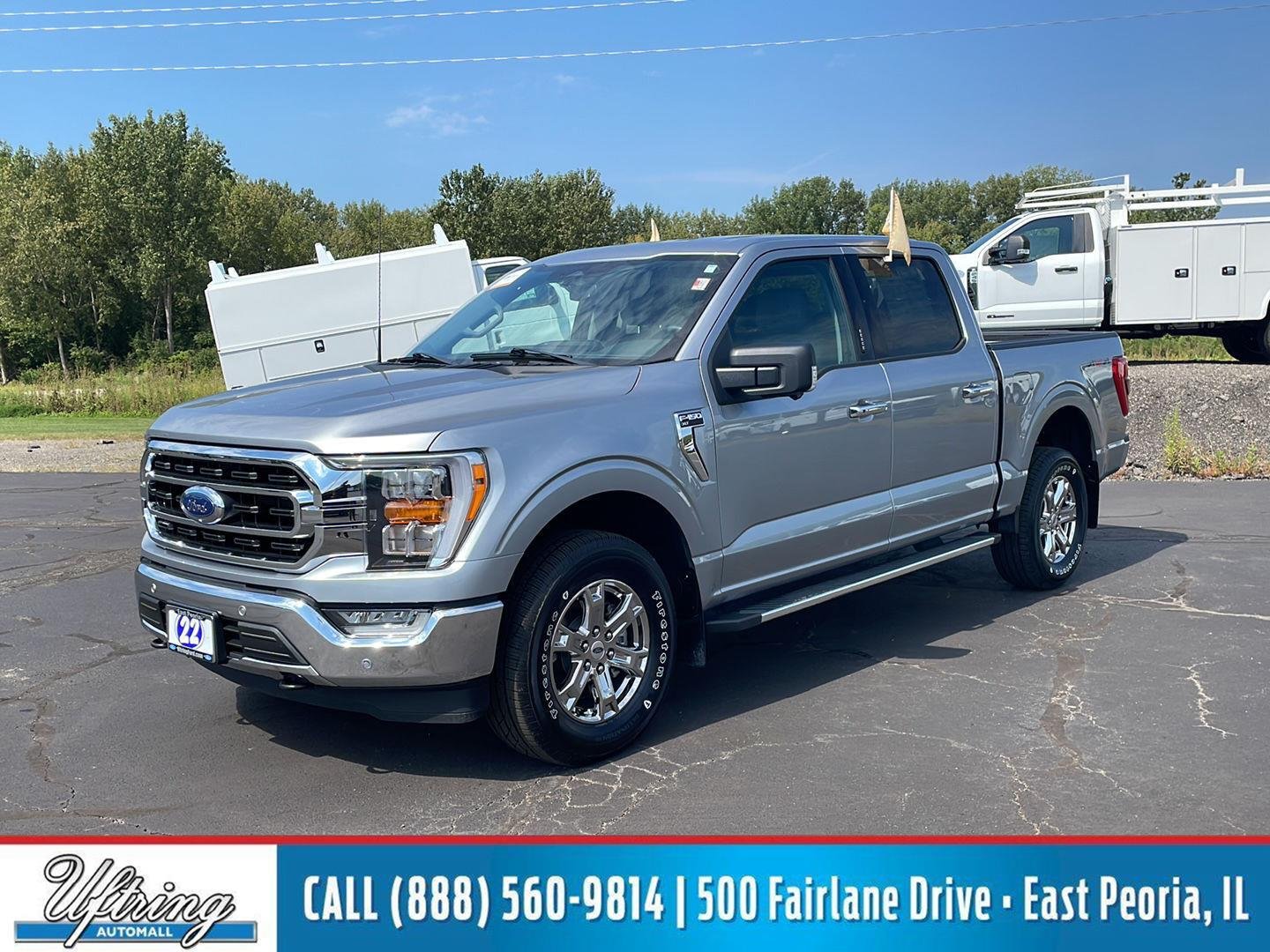 Certified Used 2022 Iconic Silver Ford XLT image 1