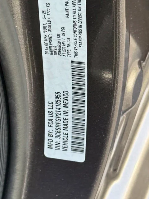 New 2026 Granite Crystal Metallic Clear-Coat Exterior Paint RAM Express image 31
