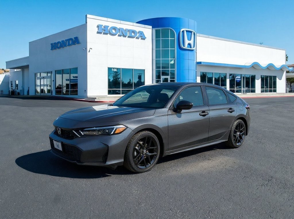 New 2026 Meteorite Gray Metallic Honda FWD Sport image 1