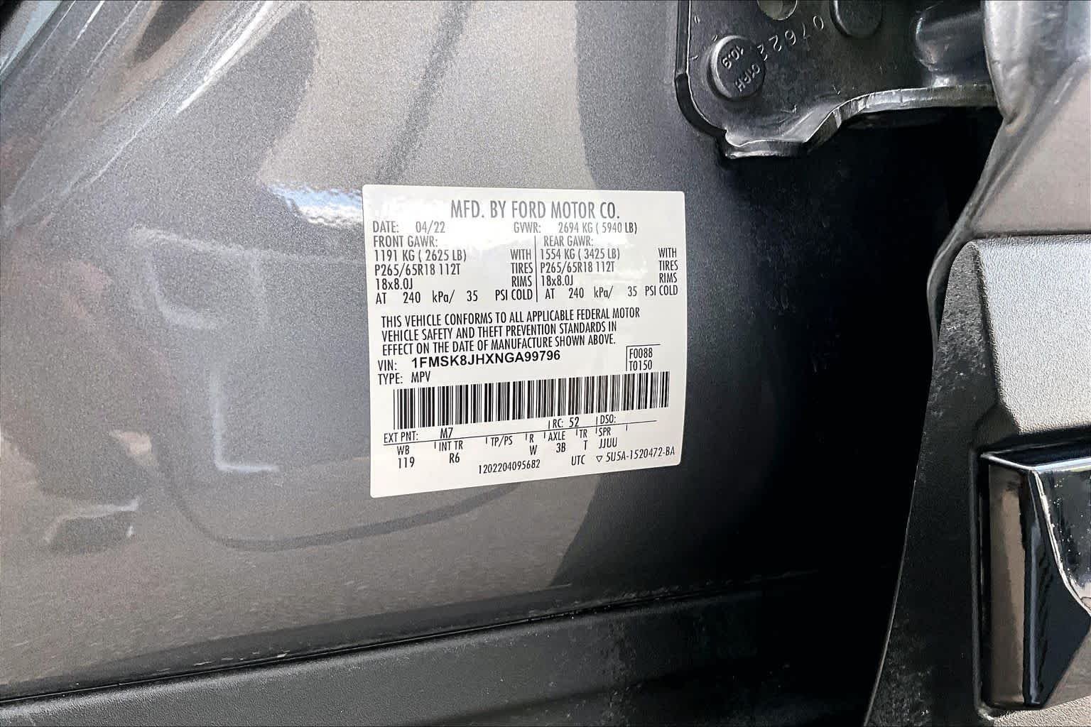 Used 2022 Carbonized Gray Metallic Ford Timberline image 34