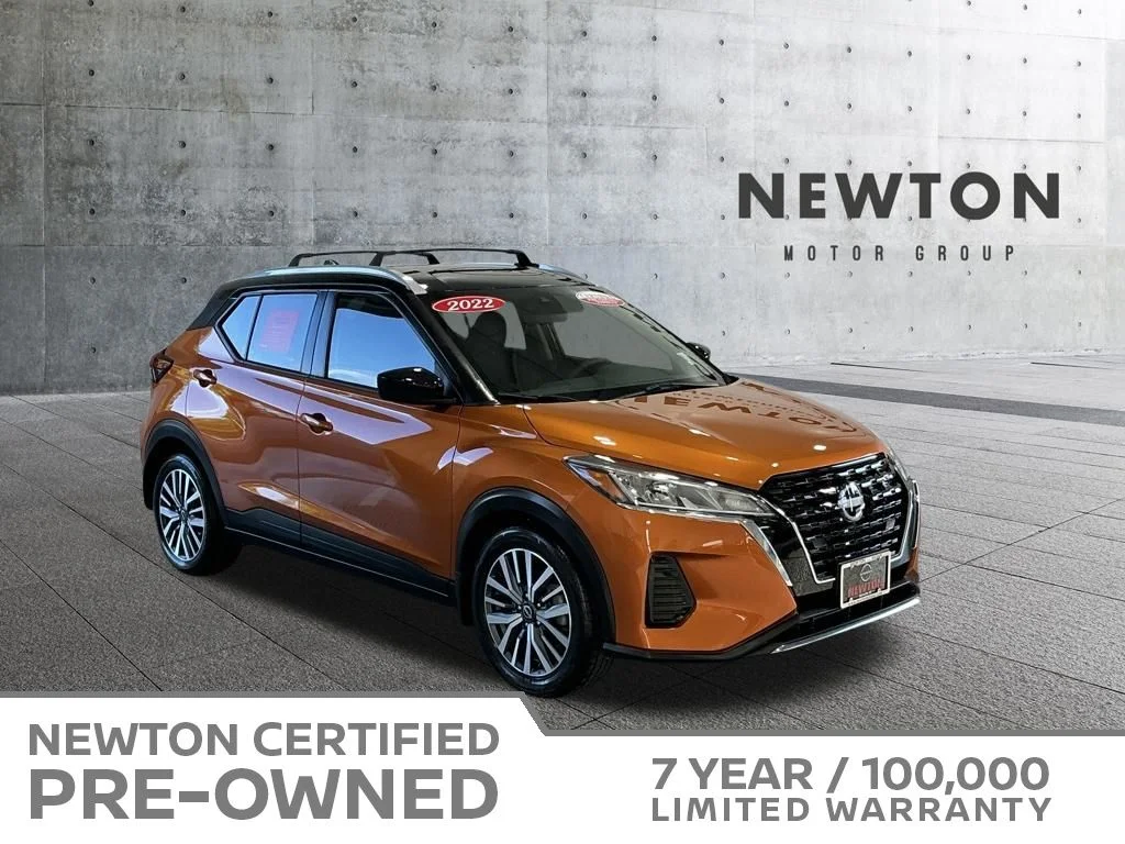 Certified Used 2022 Orange Metallic Nissan SV image 1