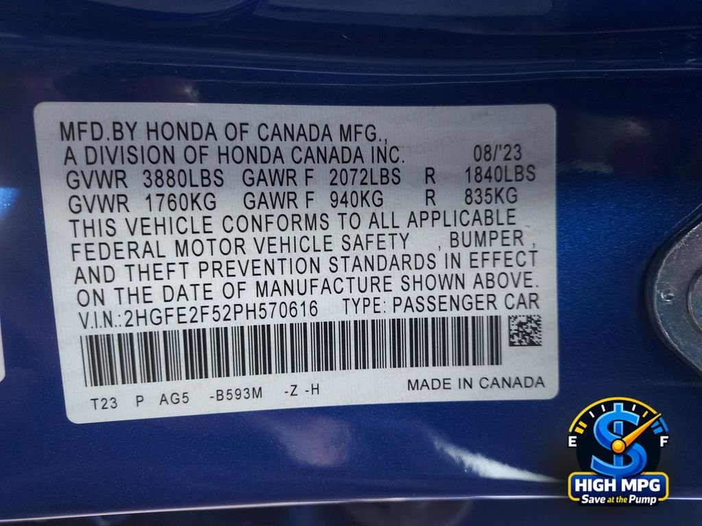 Used 2023 Blue Honda Sport image 34
