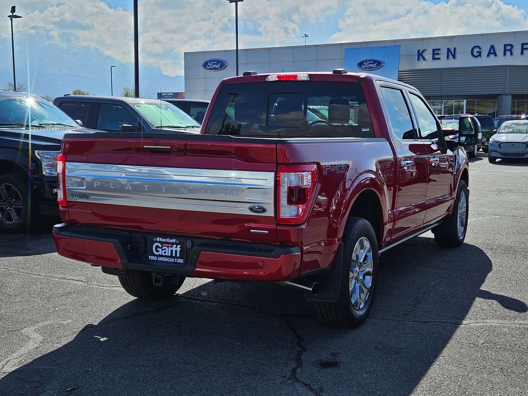 Used 2023 Rapid Red Metallic Tinted Clearcoat Ford Platinum image 3