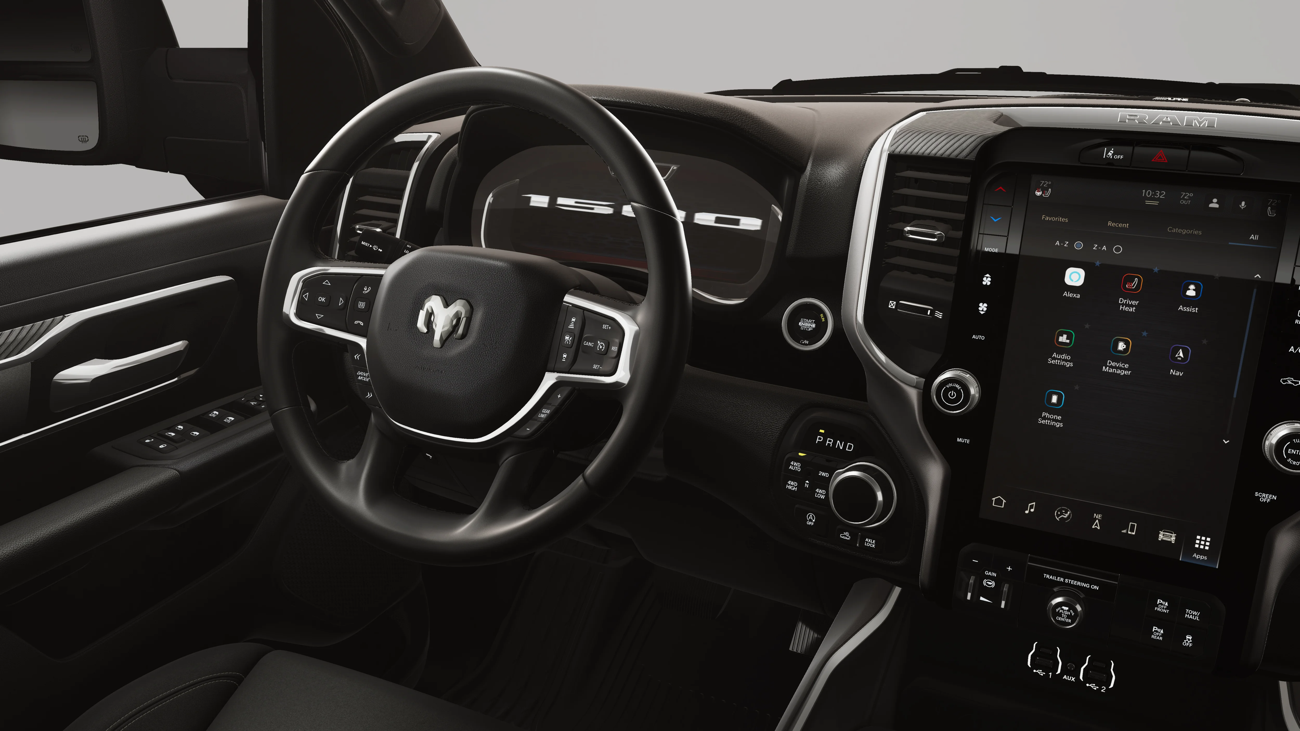 New 2026 Diamond Black Crystal Pearl-Coat Exterior Paint RAM BIG HORN image 21