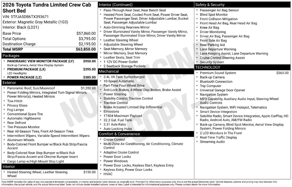 Used 2026 Gray Toyota Limited image 2