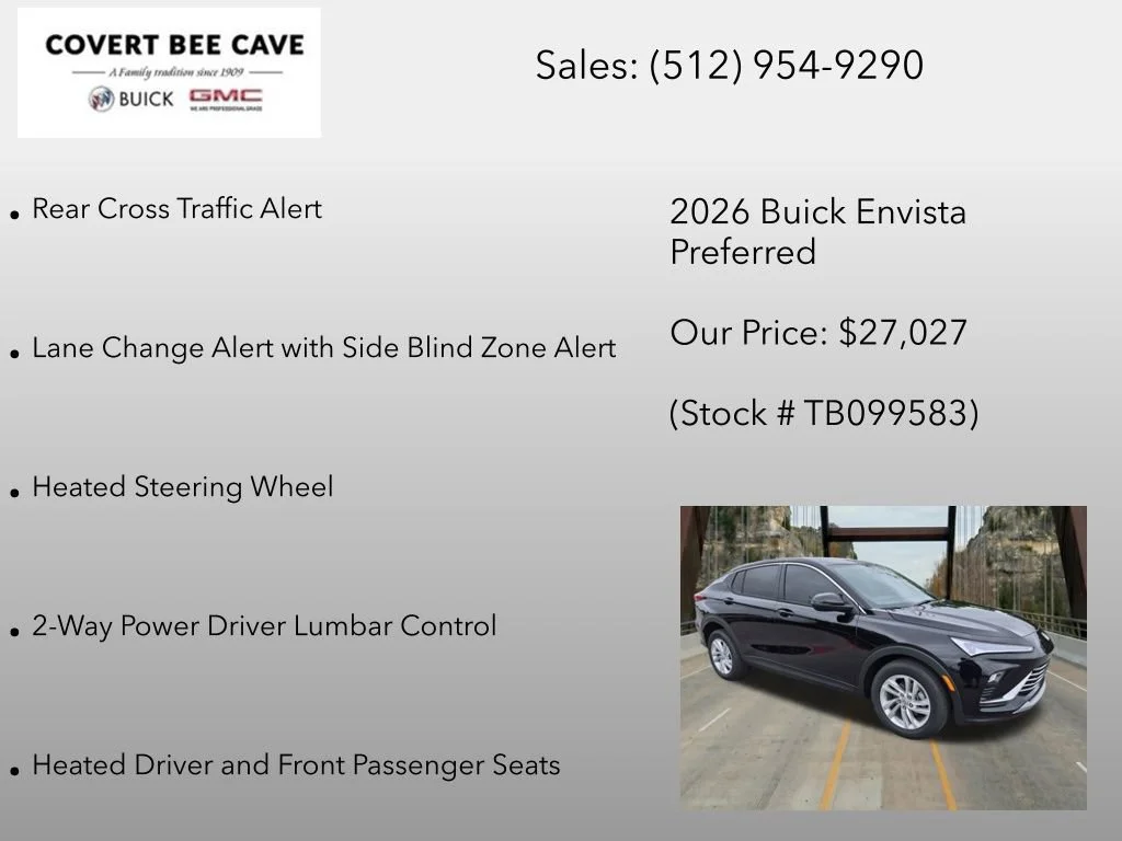 New 2026 Ebony Twilight Metallic Buick Preferred image 18