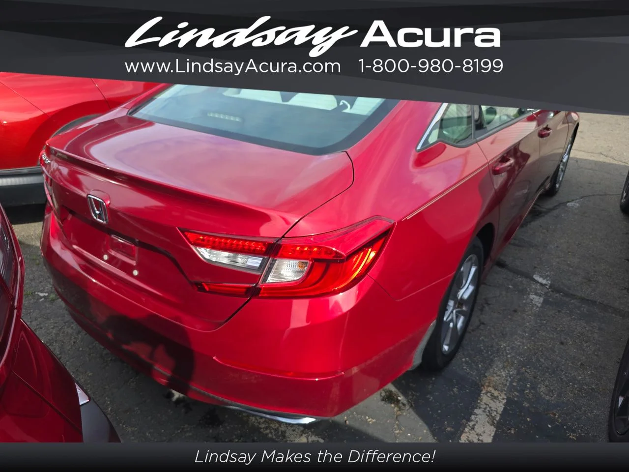 Used 2019 Radiant Red Metallic Honda LX image 3