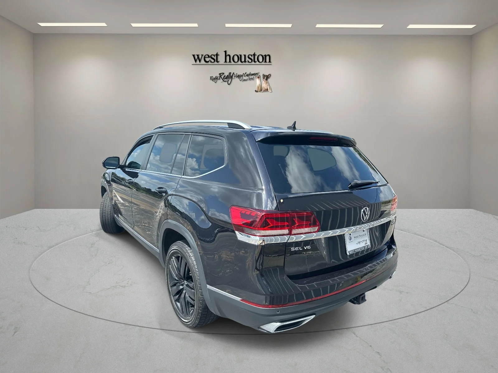Used 2021 Black Volkswagen 3.6L V6 SEL image 7