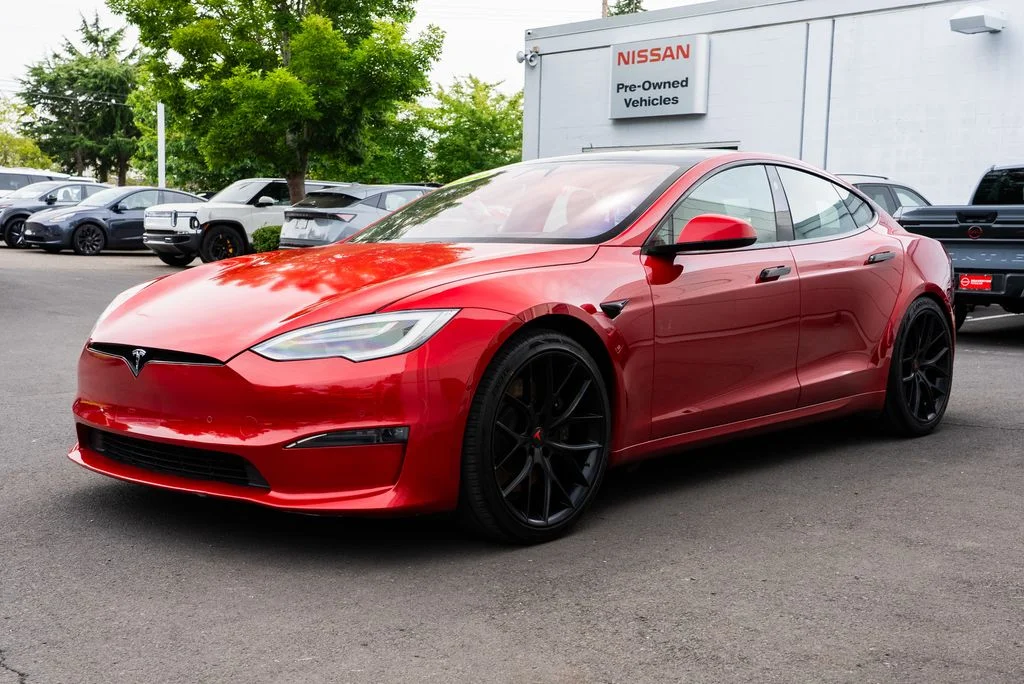 Used 2022 Red Tesla Base image 3