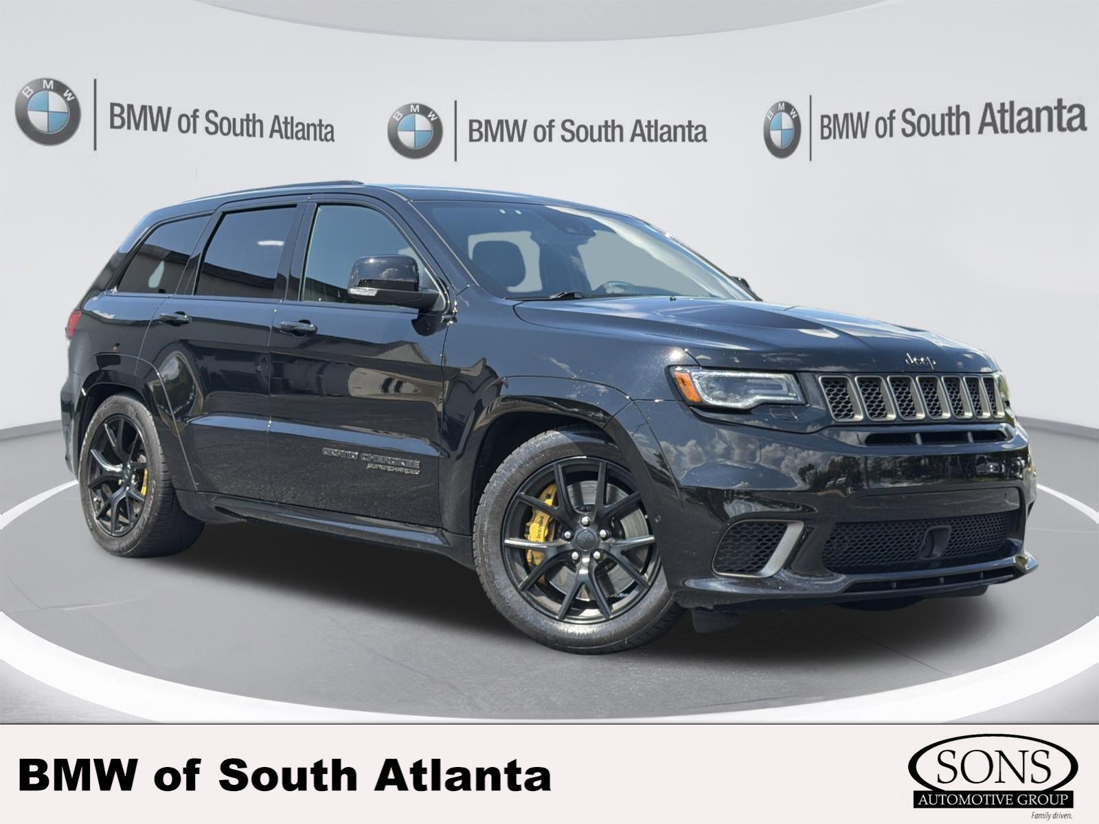 Used 2019 Diamond Black Crystal Pearlcoat Jeep Trackhawk image 1